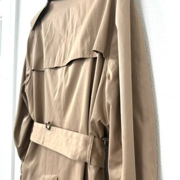 1960s Aquascutum London Trench Coat Men M/L Double Breasted Classic, Vintage - Picture 9 of 11